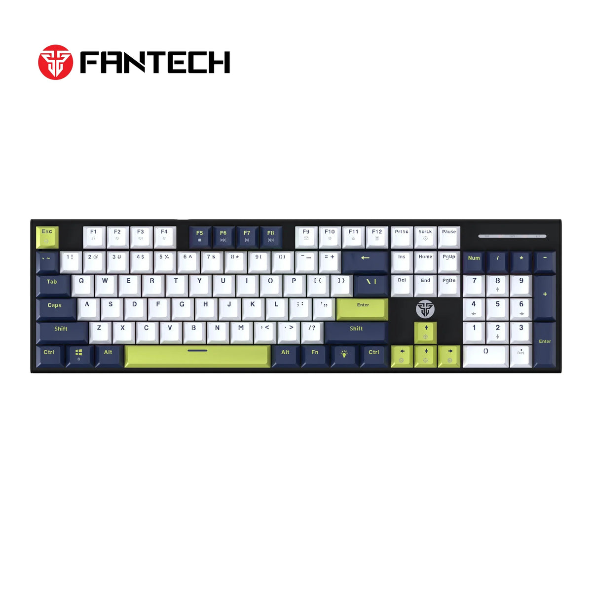 Fantech atom104s mk878s mechanical gaming keyboard mori edition white - keyboard
