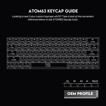 Fantech atom63 mk859 keyboard - arabic/english mechanical gaming keyboard - keyboard