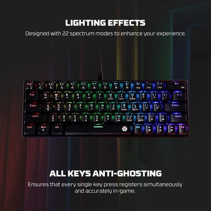 Fantech atom63 mk859c keyboard mouse combo for ultimate gaming precision