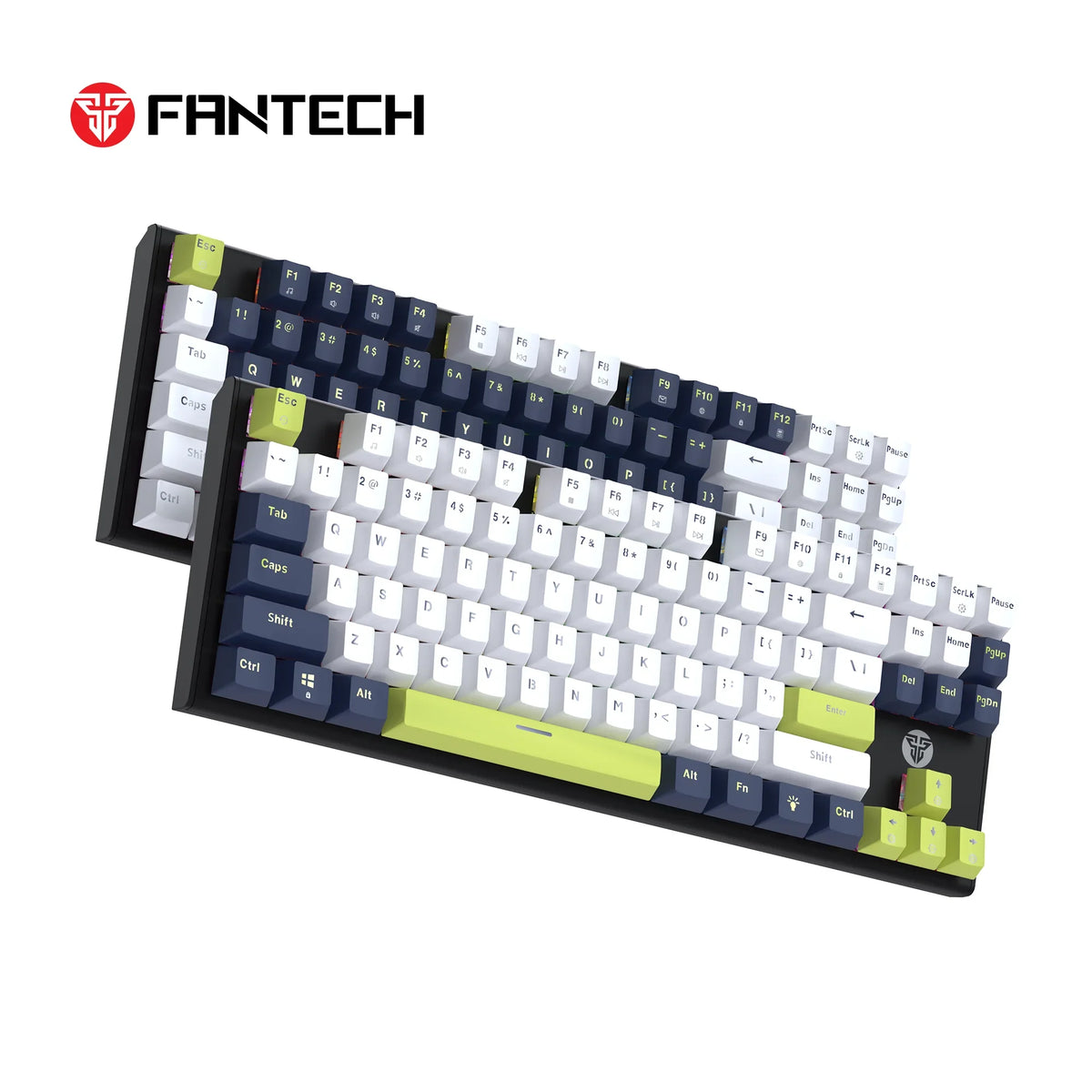 Fantech atom87s mk877s mechanical keyboard - mori edition white for premium performance and style - keyboard