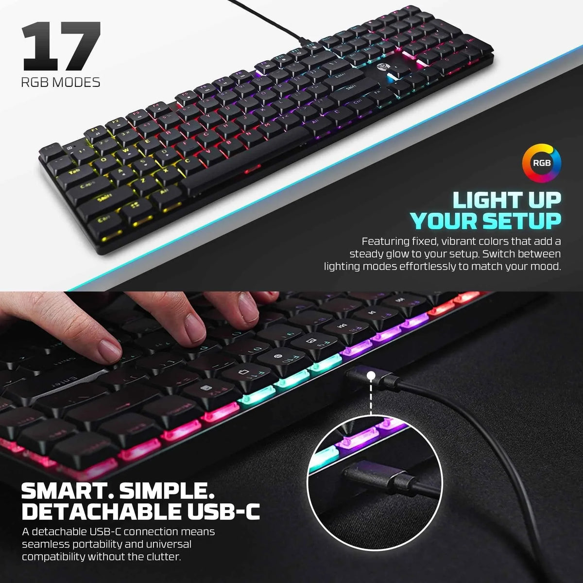 Fantech atomair108 mk314 mechanical keyboard low-profile - keyboard