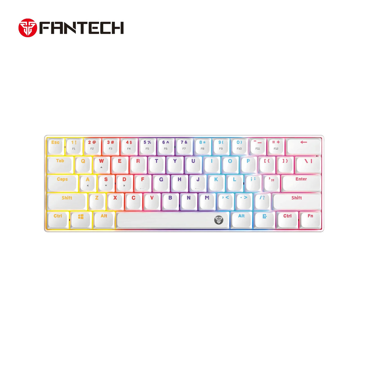 Fantech atomair61 mk311 keyboard - low-profile white mechanical keyboard - keyboard