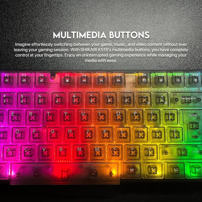 Fantech k515 rgb gaming keyboard - membrane gaming keyboard with customizable lighting - keyboard
