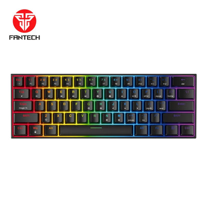 Fantech maxfit61 mk857 rgb mechanical keyboard - black / blue - keyboard