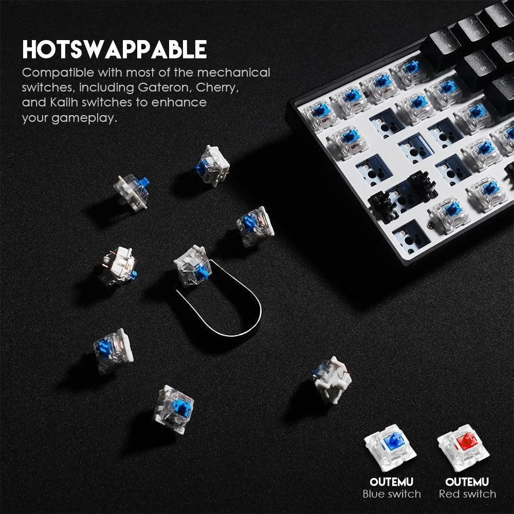 Fantech maxfit61 mk857 rgb mechanical keyboard - keyboard