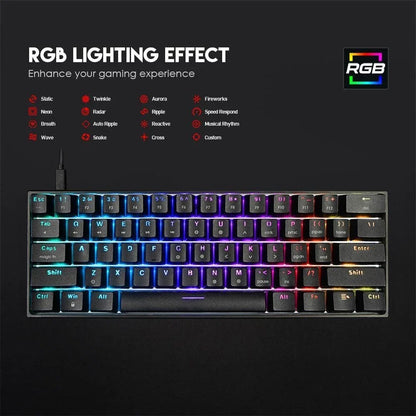 Fantech maxfit61 mk857 rgb space edition mechanical keyboard - keyboard