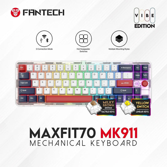 Fantech maxfit70 mk911 vibe edition keyboard - ultimate performance and style for gaming - keyboard