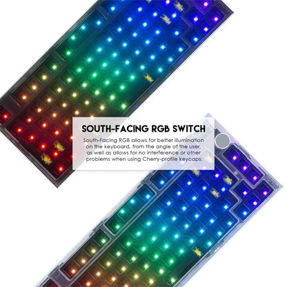 Fantech maxfit81 mk910 wireless gaming keyboard - modular mechanical design with pbt frost keys - keyboard
