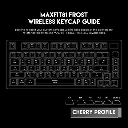 Fantech maxfit81 mk910 wireless gaming keyboard - modular mechanical design with pbt frost keys - keyboard