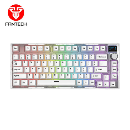Fantech maxfit81 mk910 wireless gaming keyboard - modular mechanical design with pbt frost keys - keyboard
