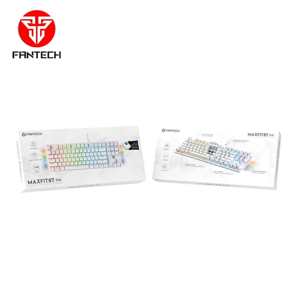 Fantech maxfit87 mk856 space edition rgb mechanical keyboard - keyboard