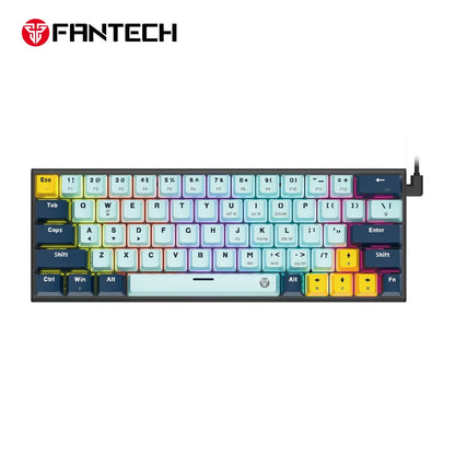 Fantech mk874 v2 mechanical keyboard - hot swappable sky blue