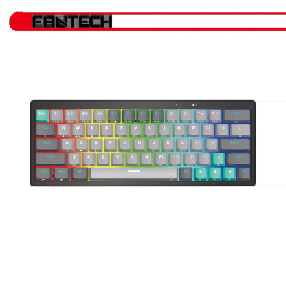Fantech mk912 atom pro63 rgb bluetooth wireless gaming keyboard mercury - keyboards
