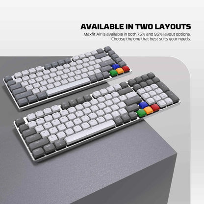 Fantech mk915 wireless mechanical keyboard - 75% low profile design with super maxfit air83 - keyboard