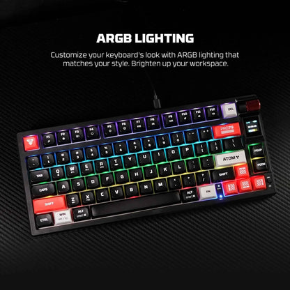 Fantech mk917 pro wireless gaming keyboard - black mechanical gaming keyboard - keyboard