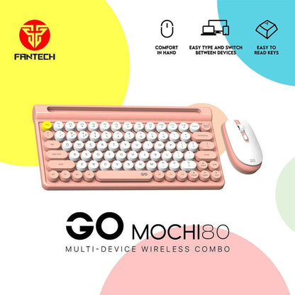 Fantech mochi wireless keyboard mouse combo set for windows - 80 keys