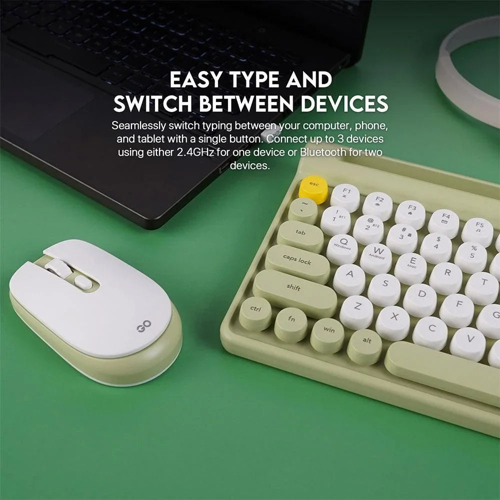 Fantech mochi wireless keyboard mouse combo set for windows - 80 keys