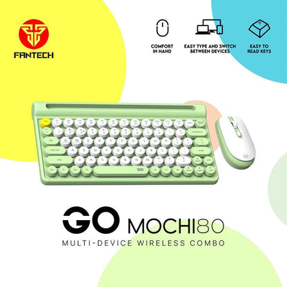 Fantech mochi wireless keyboard mouse combo set for windows - 80 keys