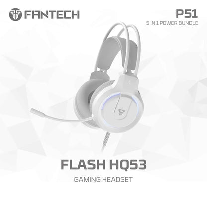 Fantech p51 gaming keyboard mouse bundle for ultimate gaming experience - kit