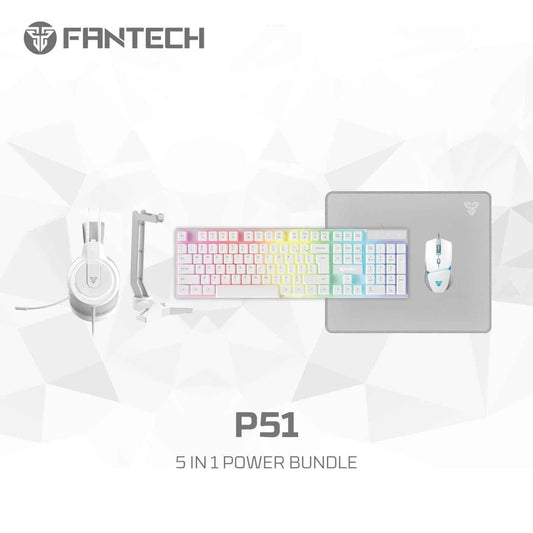 Fantech p51 gaming keyboard mouse bundle for ultimate gaming experience - kit