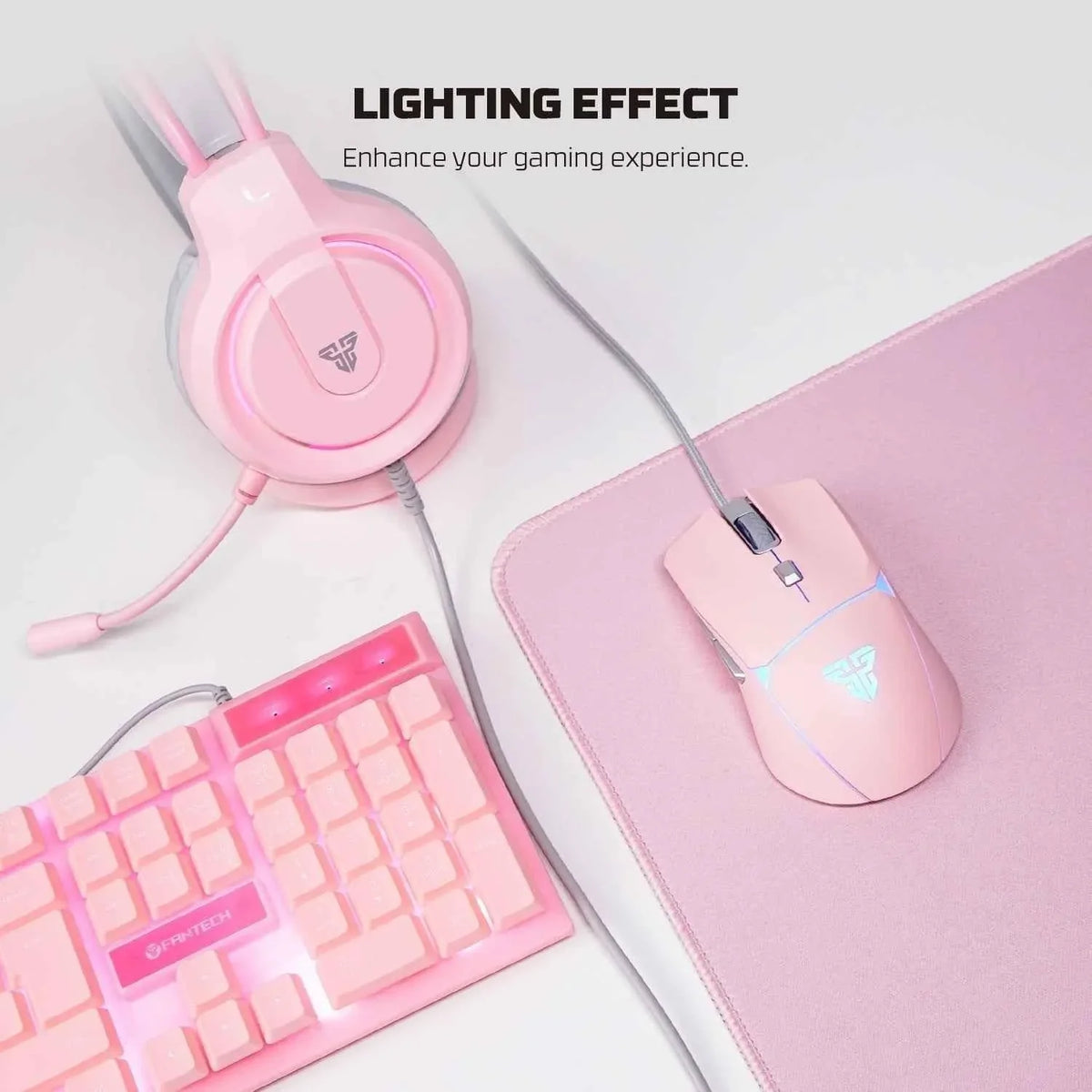 Fantech p51 power bundle gaming keyboard and mouse - kit