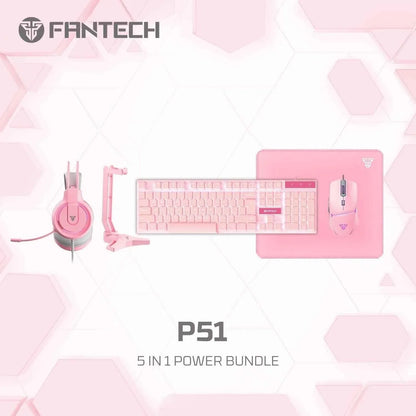 Fantech p51 power bundle gaming keyboard and mouse - kit