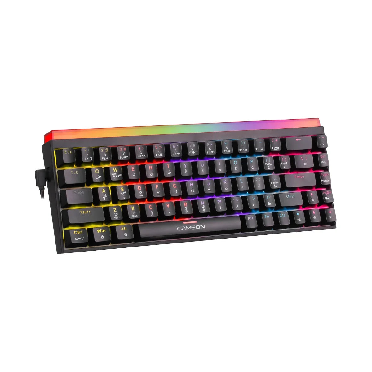 Gameon primex series go-mk260-rs 60% rgb mechanical - keyboards