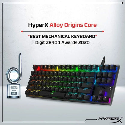 Hyperx alloy origins core tenkeyless mechanical gaming keyboard - keyboard