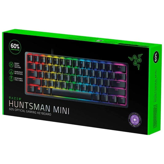Razer huntsman mini 60% clicky optical switches - black - keyboards