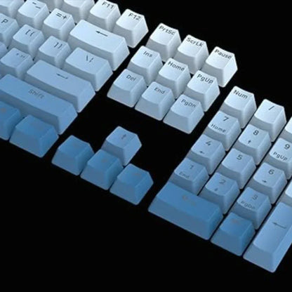 Redragon a134 gradient color ombre blue keycaps 104 keys - keyboards