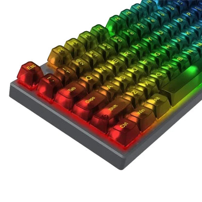 Redragon a138 transparent black keycaps 117 keys - keyboards