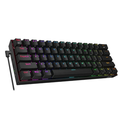 Redragon k530 pro draconic keyboard - 60% bluetooth/2.4ghz/wired with brown switch - keyboard