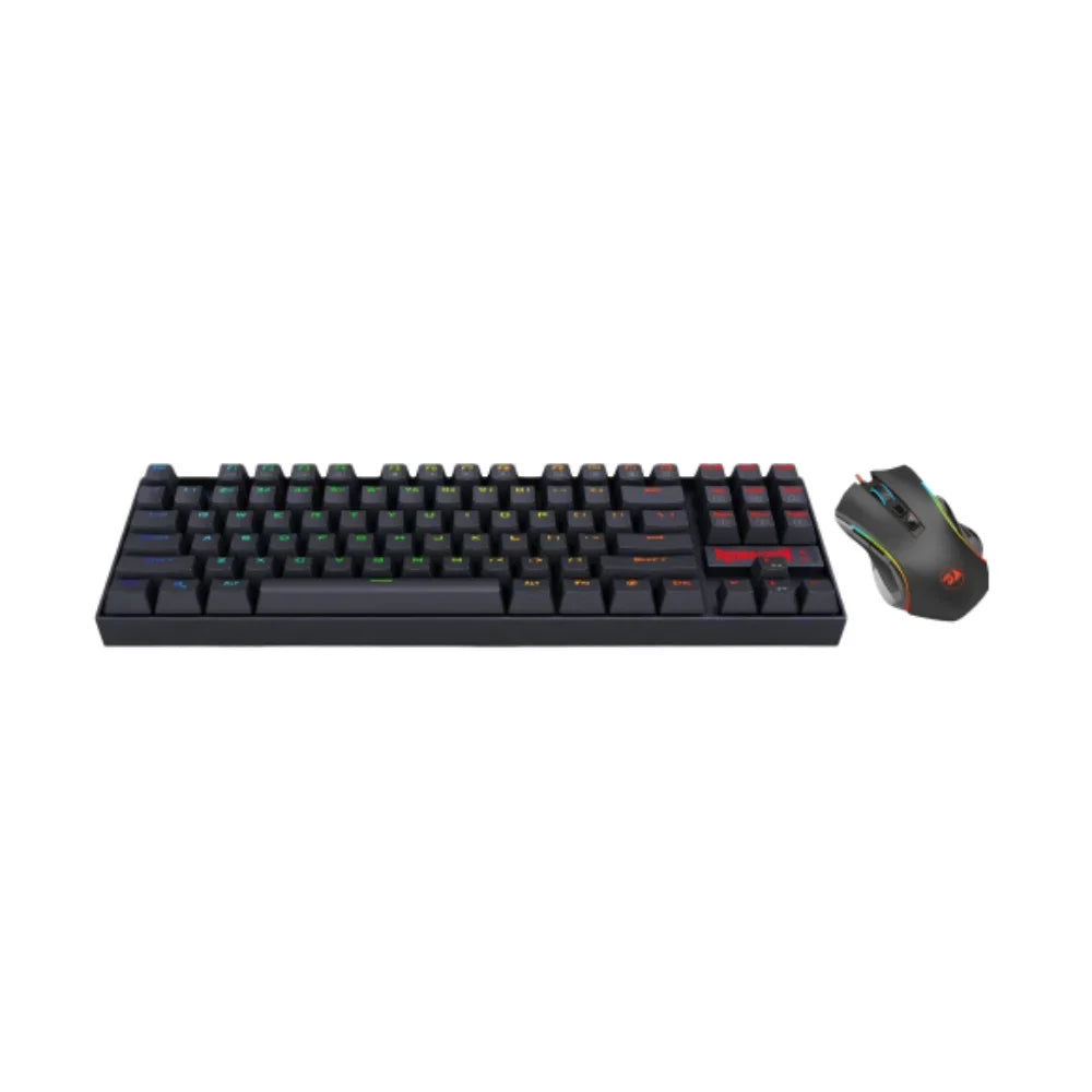 Redragon k552 rgb gaming combo: mechanical keyboard and mouse set for gamers - bundle