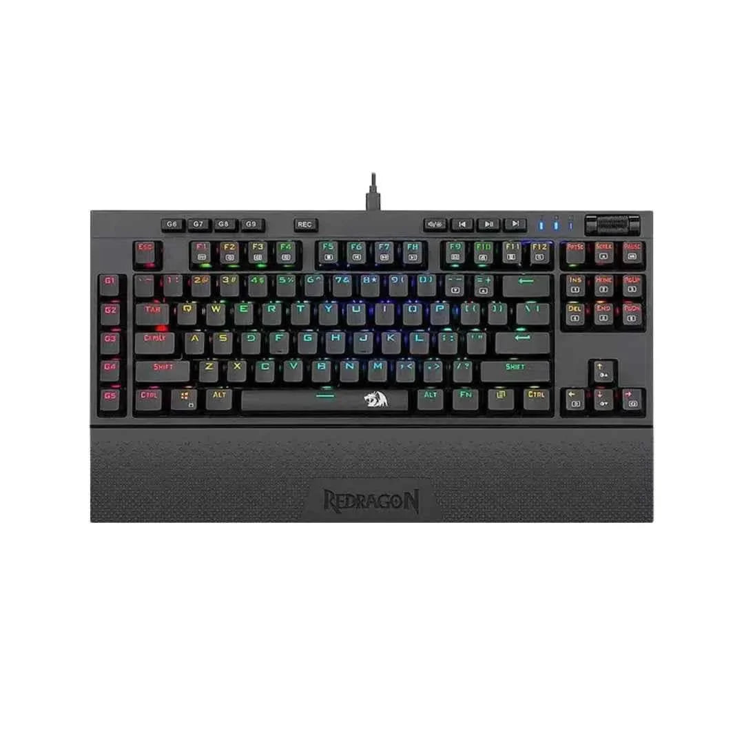 Redragon k588 mechanical gaming keyboard with rgb backlighting and programmable keys - keyboard