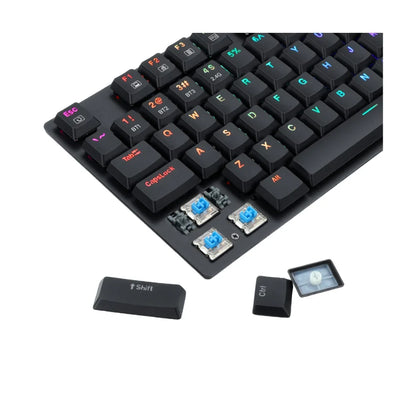 Redragon k607p-kbs wireless gaming keyboard with 2.4g and bluetooth connectivity - keyboard