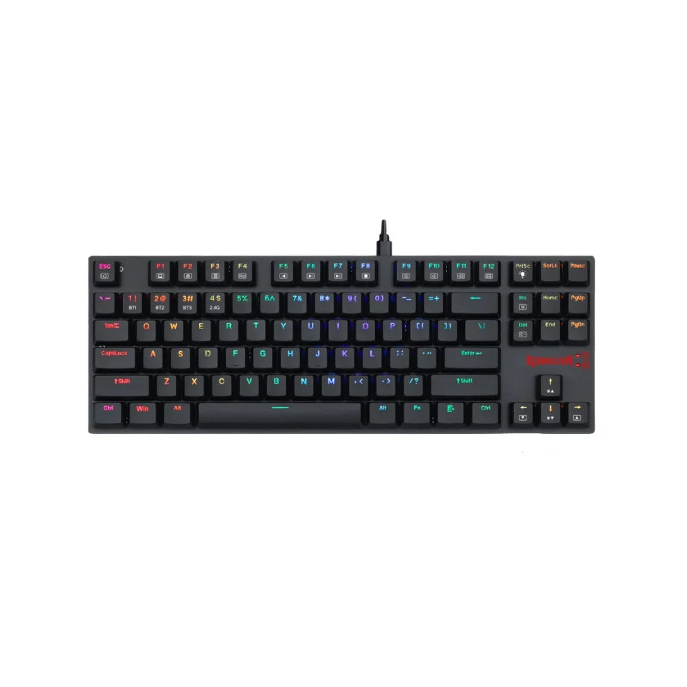 Redragon k607p-kbs wireless gaming keyboard with 2.4g and bluetooth connectivity - keyboard
