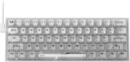 Redragon k617 ct 60% gaming keyboard - compact 61 keys wired rgb gaming keyboard - keyboard