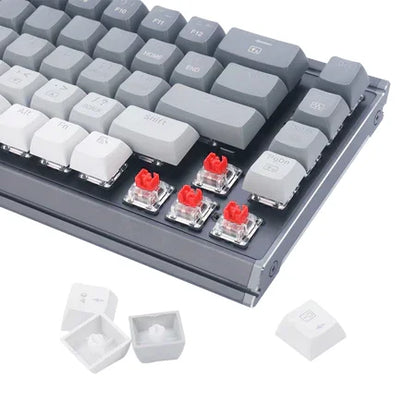 Redragon k641 shaco pro 60% aluminum rgb mechanical keyboard bluetooth/2.4ghz/wired 3-mode - keyboards
