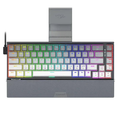 Redragon k641 shaco pro 60% aluminum rgb mechanical keyboard bluetooth/2.4ghz/wired 3-mode - keyboards