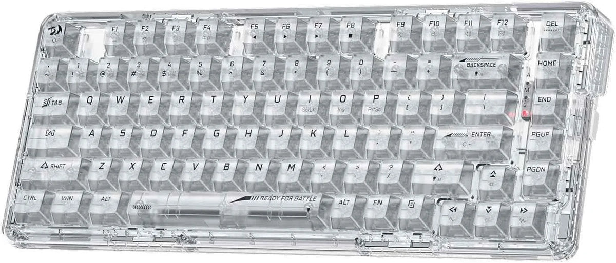 Redragon k649 pro wireless gaming keyboard - 78% rgb gasket design 3-modes 82 keys for ultimate gameplay - keyboard
