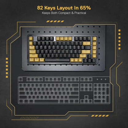 Redragon k649 rgb gaming keyboard - 78% wired gasket design for ultimate performance