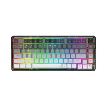 Redragon k673 wireless gaming keyboard - 75% wireless gasket rgb 3-modes 81 keys pbt - keyboard