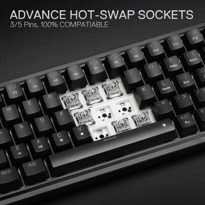 Redragon k709 rgb gaming keyboard - 65% wired gasket design with rgb lighting - keyboard
