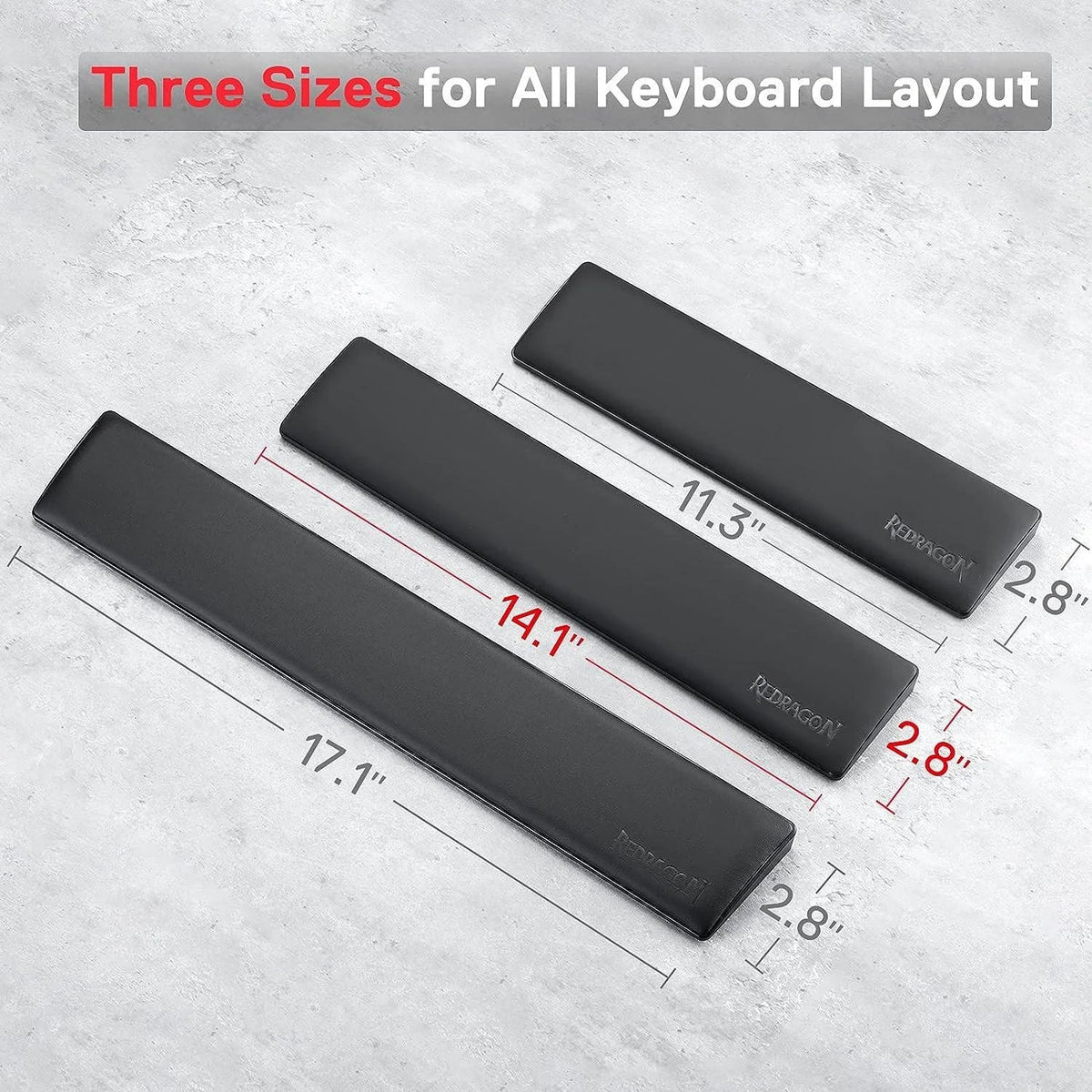 Redragon p036 wrist rest pad for comfortable computer keyboard support