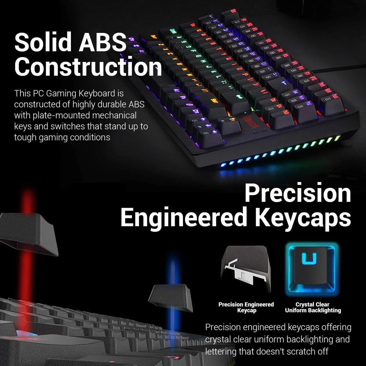 Redragon s113 gaming combo - wired mechanical keyboard and mouse bundle