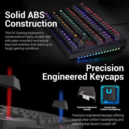 Redragon s113 gaming combo - wired mechanical keyboard and mouse bundle