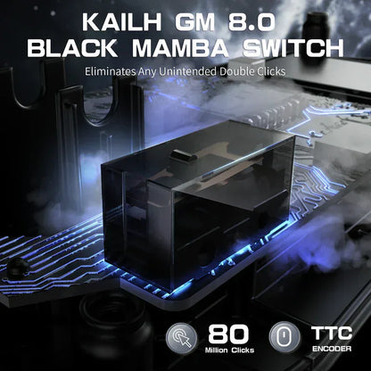 Attack shark r3 magnesium alloy gaming mouse 8k - gray - mouse’s