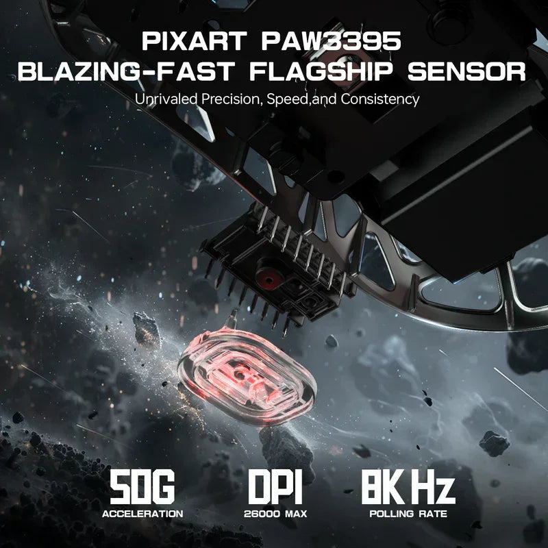 Attack shark r3 magnesium alloy gaming mouse 8k - gray - mouse’s