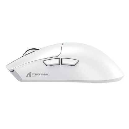 Attack shark x11 wireless gaming mouse with charging dock - white - mouse’s