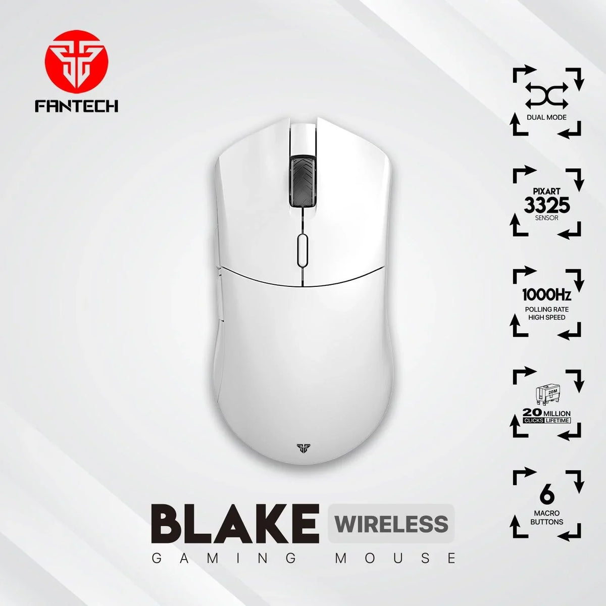 Fantech blake wgc5 wireless gaming mouse - mouse